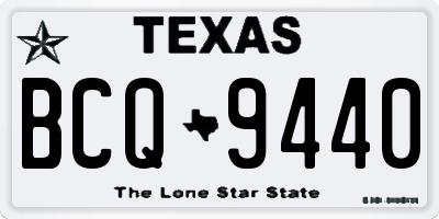 TX license plate BCQ9440