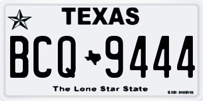 TX license plate BCQ9444