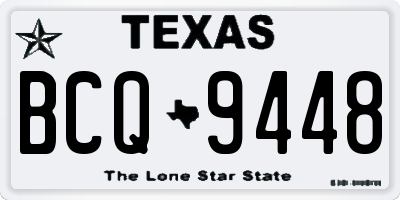 TX license plate BCQ9448