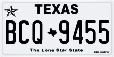 TX license plate BCQ9455