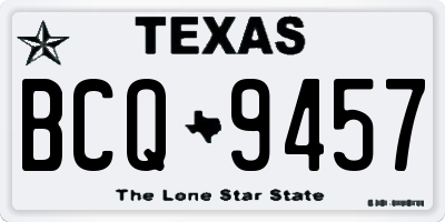 TX license plate BCQ9457