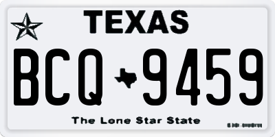 TX license plate BCQ9459