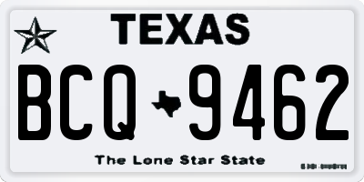 TX license plate BCQ9462