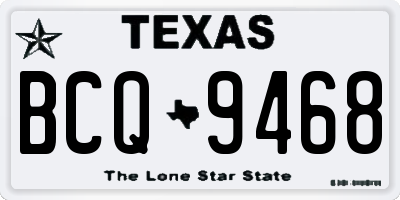 TX license plate BCQ9468
