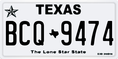 TX license plate BCQ9474