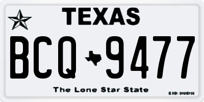 TX license plate BCQ9477