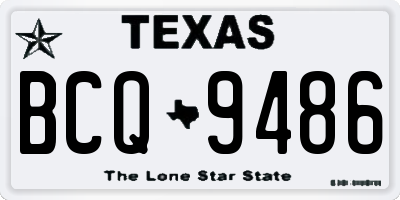 TX license plate BCQ9486