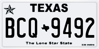TX license plate BCQ9492