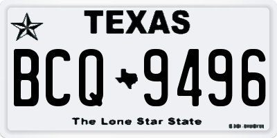 TX license plate BCQ9496