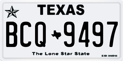TX license plate BCQ9497
