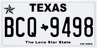 TX license plate BCQ9498