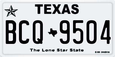 TX license plate BCQ9504