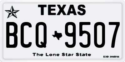 TX license plate BCQ9507