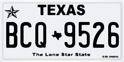 TX license plate BCQ9526