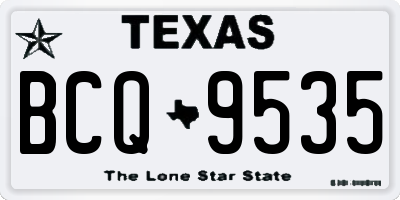 TX license plate BCQ9535