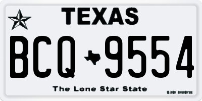 TX license plate BCQ9554