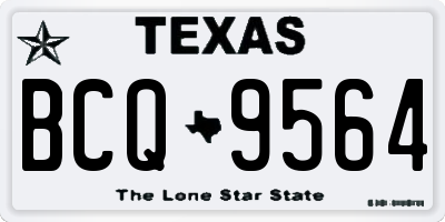 TX license plate BCQ9564