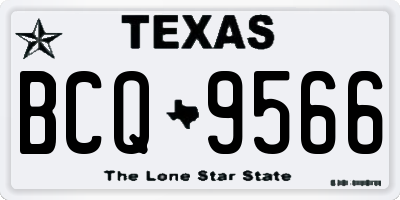 TX license plate BCQ9566