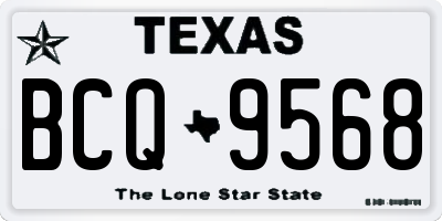 TX license plate BCQ9568