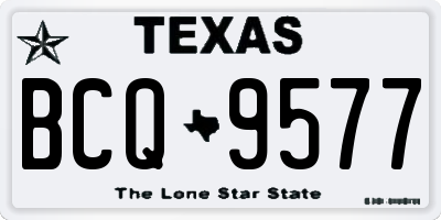 TX license plate BCQ9577