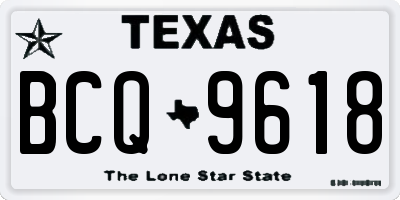 TX license plate BCQ9618