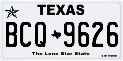 TX license plate BCQ9626