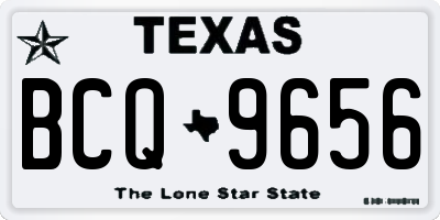 TX license plate BCQ9656