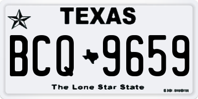 TX license plate BCQ9659