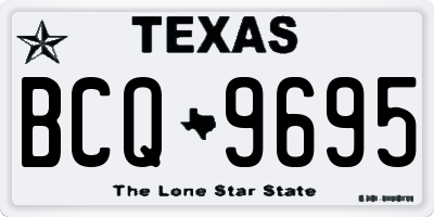 TX license plate BCQ9695