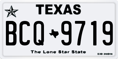 TX license plate BCQ9719