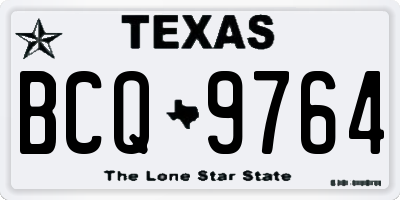 TX license plate BCQ9764
