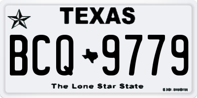 TX license plate BCQ9779