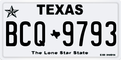 TX license plate BCQ9793