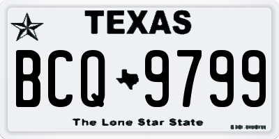 TX license plate BCQ9799