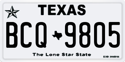 TX license plate BCQ9805