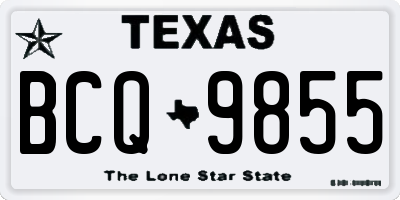 TX license plate BCQ9855