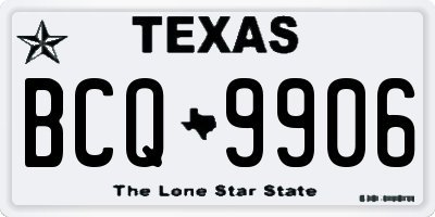 TX license plate BCQ9906