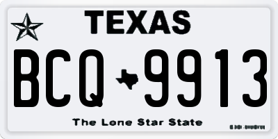 TX license plate BCQ9913