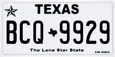 TX license plate BCQ9929