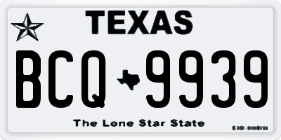 TX license plate BCQ9939