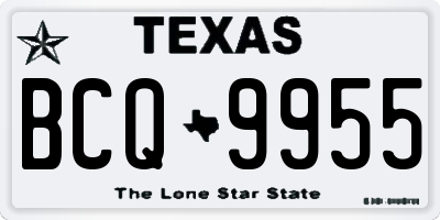 TX license plate BCQ9955