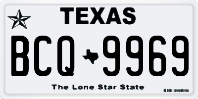 TX license plate BCQ9969