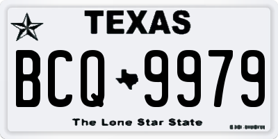TX license plate BCQ9979