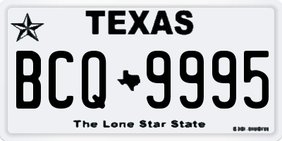 TX license plate BCQ9995