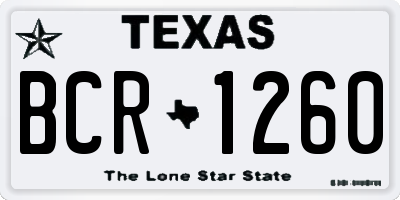 TX license plate BCR1260