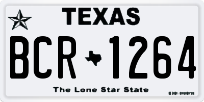 TX license plate BCR1264