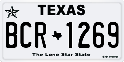 TX license plate BCR1269