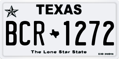 TX license plate BCR1272