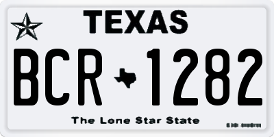TX license plate BCR1282