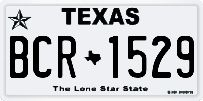TX license plate BCR1529